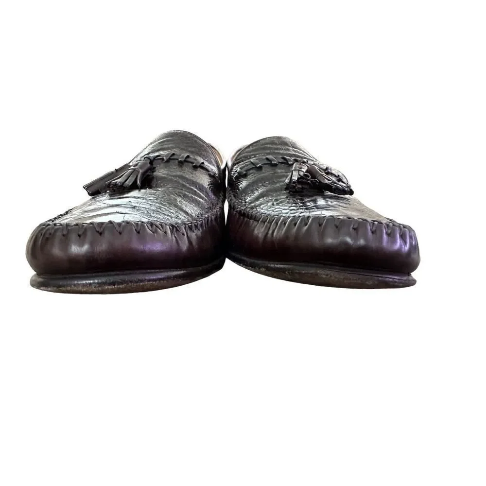 Johnston & Murphy Genuine Ostrich Tassel Loafers Men’s Size 10
